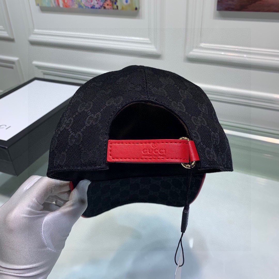 Gvc*1 Canvas Baseball Hat Black GG Hat