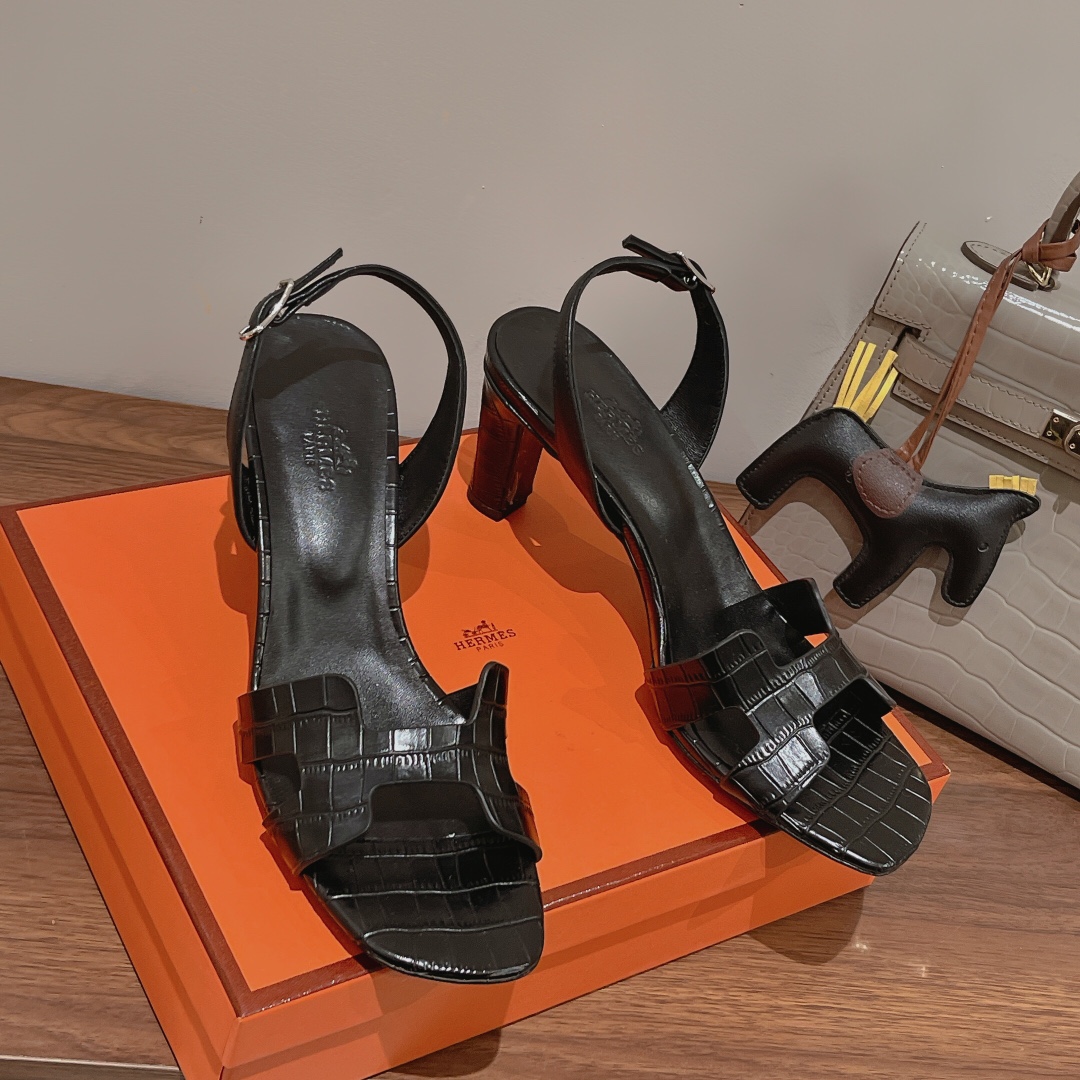 H**me5 Eternite Sandal Black For Women 2.7in/7cm