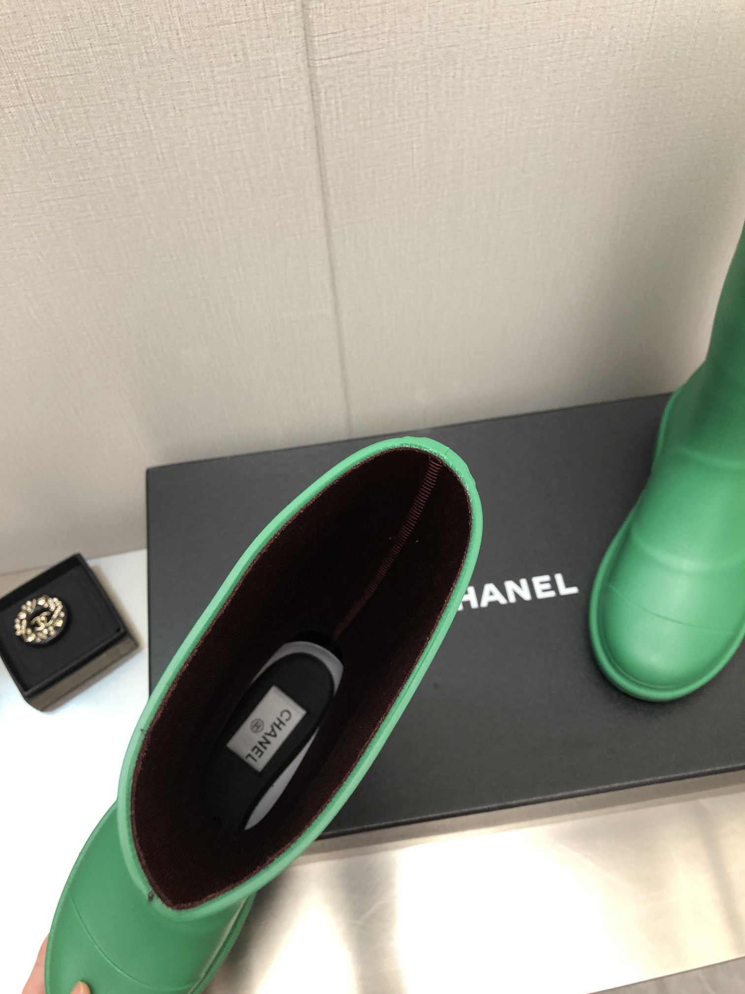 Ch**el Women’s Hight Boots Green For Women